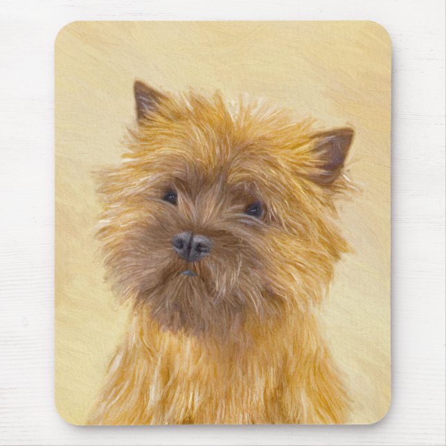 Cairn Terrier Painting - Niedliche Original Dog Ar Mousepad (Vorne)