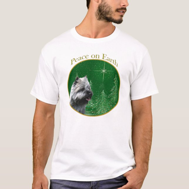 Cairn Terrier Peace T-Shirt (Vorderseite)
