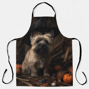 Cairn Terrier Pumpkins Halloween Beängstigend Schürze