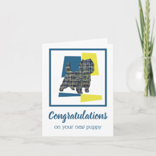 Cairn Terrier Puppy Gratulation Grußkarte Karte