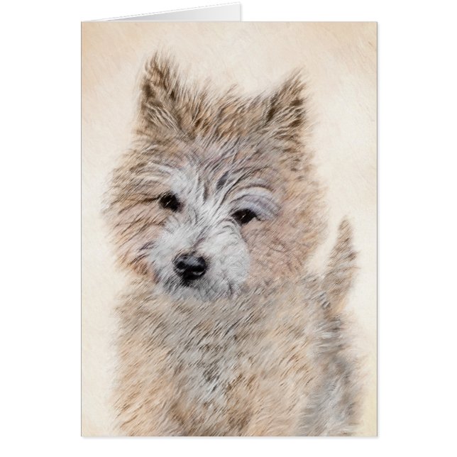 Cairn Terrier Puppy Painting - Original Dog Art (Vorne)