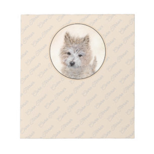 Cairn Terrier Puppy Painting - Original Dog Art Notizblock