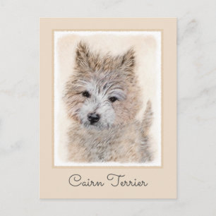 Cairn Terrier Puppy Painting - Original Dog Art Postkarte