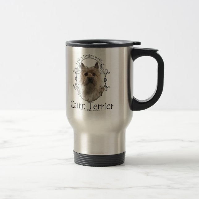Cairn-Terrier-Reise-Tasse Reisebecher (Rechts)
