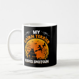 Cairn Terrier Ride Shotgun Lustiger Cairn Terrier Kaffeetasse