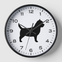 Cairn Terrier Silhouette mit Nummern und Minuten
