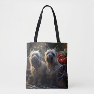 Cairn Terrier Snowy Sleigh Weihnachtsdekor