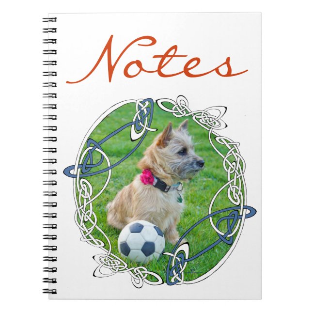 Cairn Terrier Soccer Notizblock (Vorderseite)