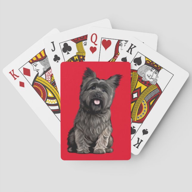 Cairn Terrier Spielkarten (Rückseite)