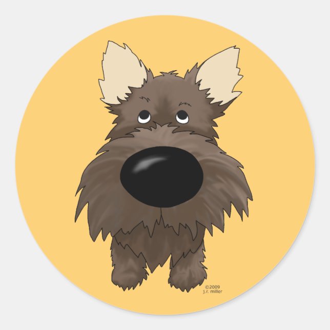 Cairn Terrier Stickers (Vorderseite)