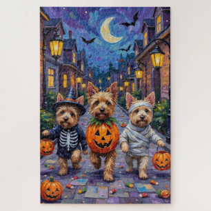 Cairn Terrier Trick-oder-Treating Halloween-Kostüm Puzzle