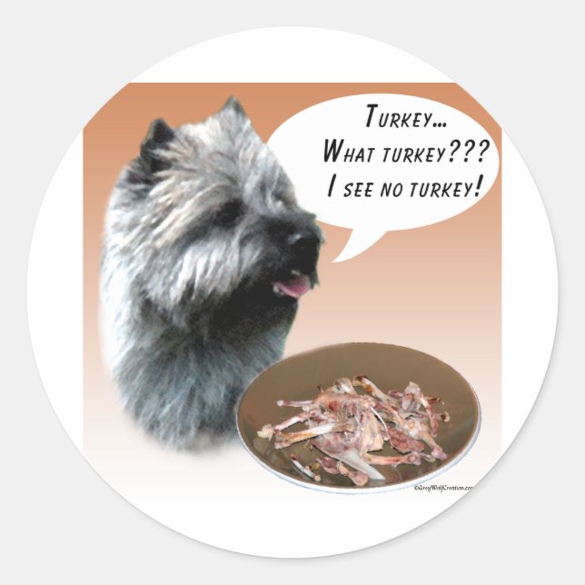 Cairn Terrier Türkei Runder Aufkleber (Vorderseite)