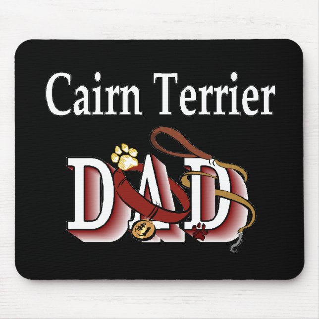 Cairn Terrier VATER Geschenke Mousepad (Vorne)