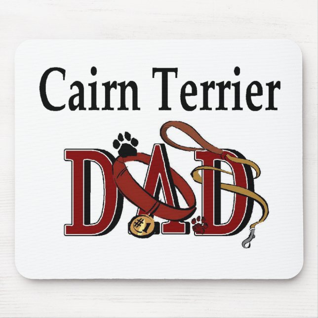 Cairn Terrier VATER Geschenke Mousepad (Vorne)