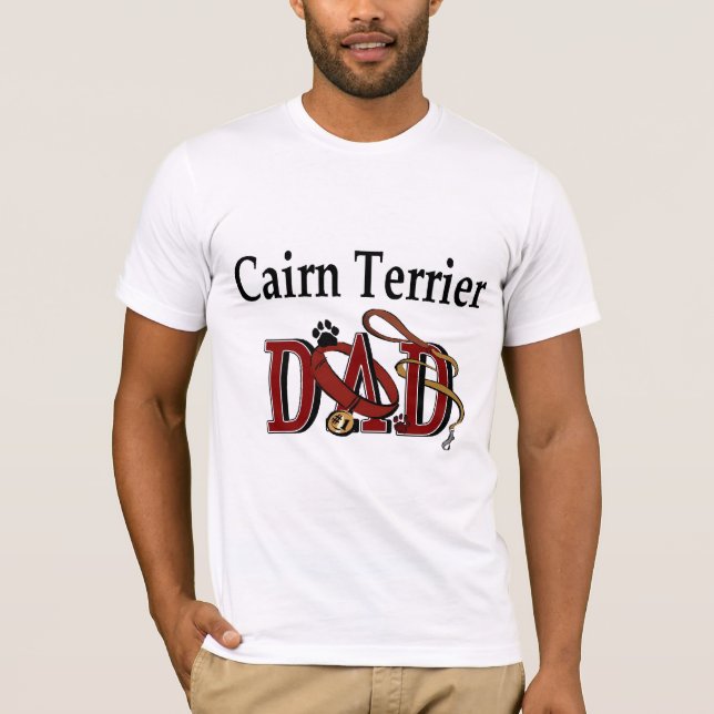 Cairn Terrier VATER Geschenke T-Shirt (Vorderseite)