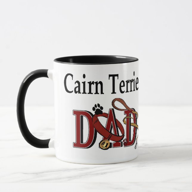 Cairn Terrier VATER Geschenke Tasse (Links)