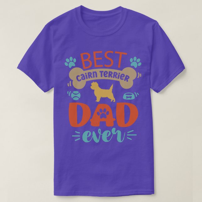Cairn Terrier Vater T-Shirt (Design vorne)