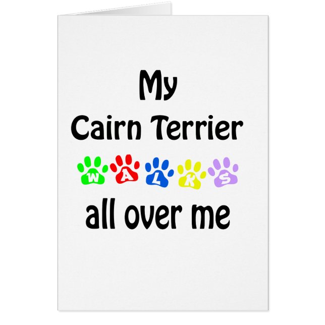 Cairn Terrier Walks Design (Vorne)