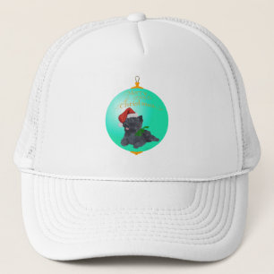 Cairn Terrier Weihnachtsbaumschmuck Truckerkappe