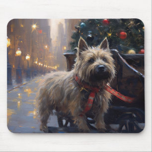 Cairn Terrier Weihnachtsfeiertage Mousepad
