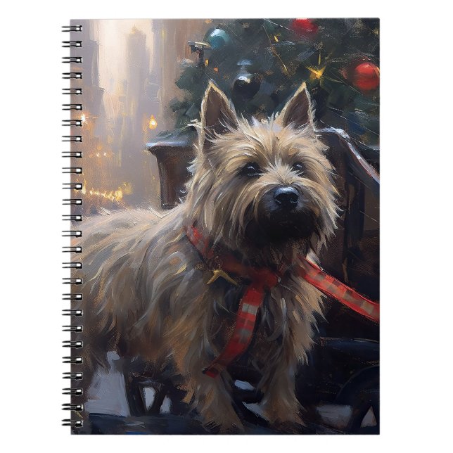 Cairn Terrier Weihnachtsfeiertage Notizblock (Vorderseite)
