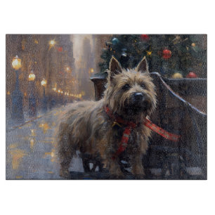 Cairn Terrier Weihnachtsfeiertage Schneidebrett