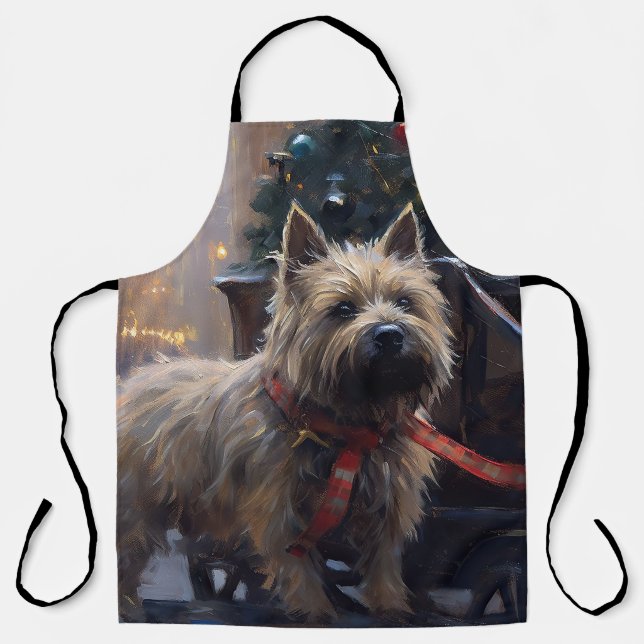 Cairn Terrier Weihnachtsfeiertage Schürze (Vorderseite)