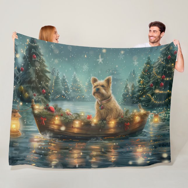 Cairn Terrier Weihnachtsfest Fleecedecke (Beispiel)
