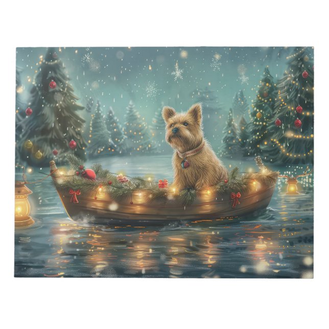 Cairn Terrier Weihnachtsfest Notizblock (Vorderseite)