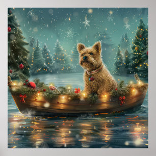 Cairn Terrier Weihnachtsfest Poster