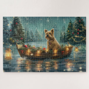 Cairn Terrier Weihnachtsfestreise Puzzle