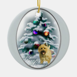 Cairn Terrier Weihnachtsgeschenke Keramik Ornament