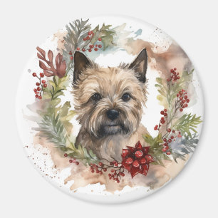 Cairn Terrier Weihnachtsmann Festliche Jungfrau Magnet