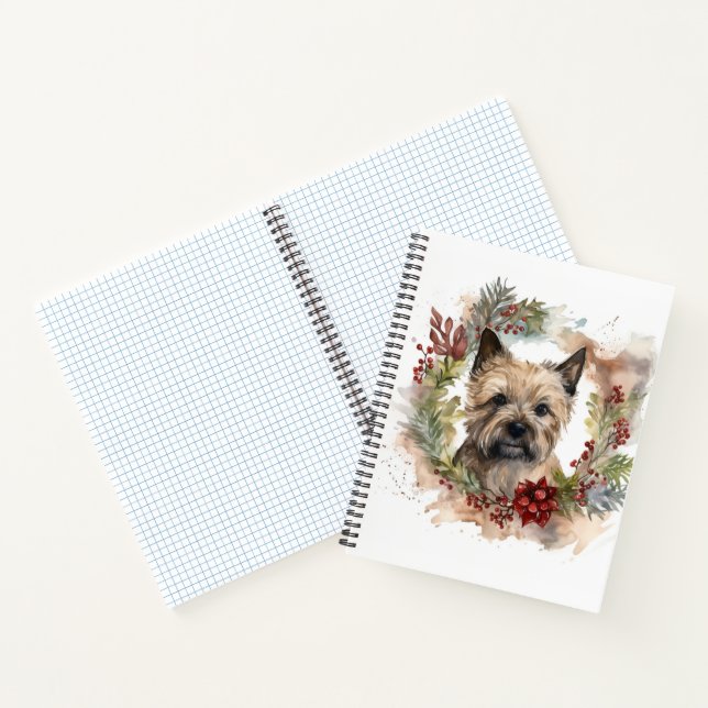 Cairn Terrier Weihnachtsmann Festliche Jungfrau Notizbuch (Innenseite)