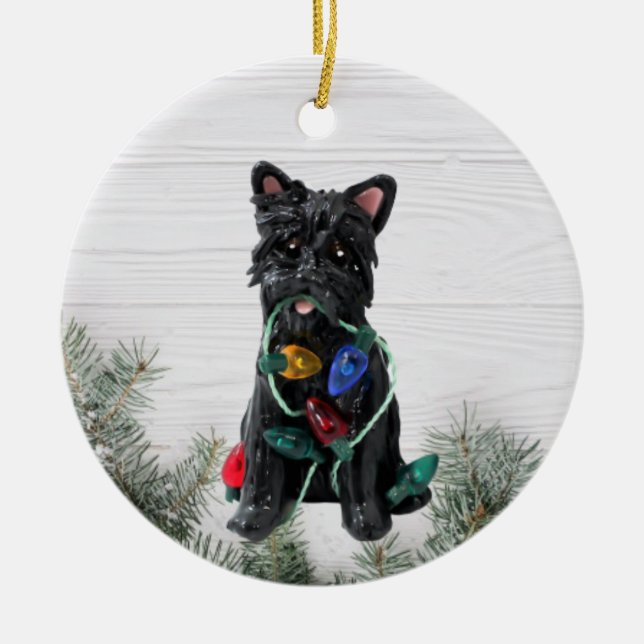 Cairn Terrier Weihnachtsschmuck (Vorne)