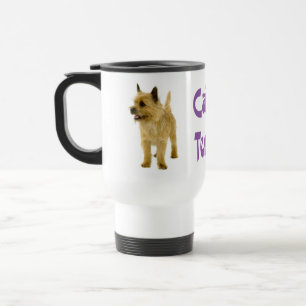 Cairn Terrier Welpe Hund Lila Liebe Reisebecher