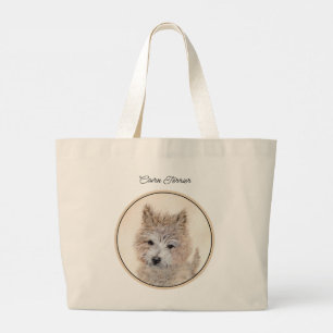 Cairn Terrier Welpen Malerei Süße Originale Hunde Jumbo Stoffbeutel