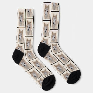 Cairn Terrier Welpen Malerei Süße Originale Hunde Socken