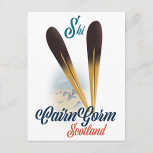 CairnGorm Schottland Skiposter Postkarte