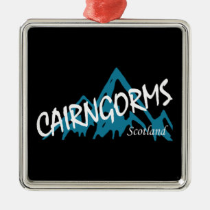 Cairngorms National Park Scotland Mountains Ornament Aus Metall