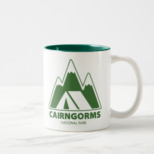 Cairngorms Nationalpark Camping Zweifarbige Tasse