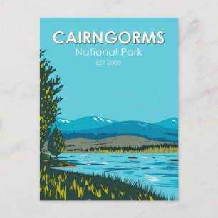 Cairngorms Nationalpark Schottland Loch Morlich Postkarte