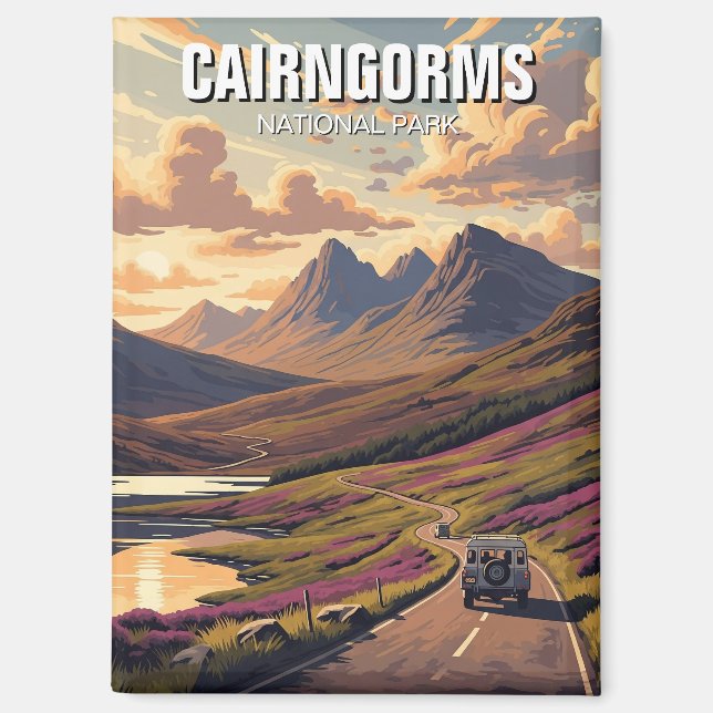 Cairngorms Nationalpark Schottland Magnet (Vorderseite)
