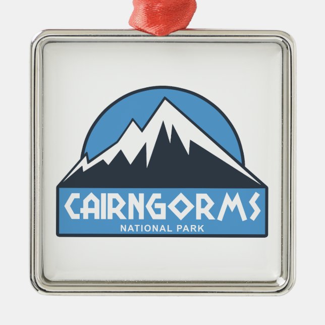 Cairngorms Nationalpark Schottland Ornament Aus Metall (Vorne)