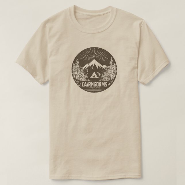 Cairngorms Nationalpark Schottland T-Shirt (Design vorne)