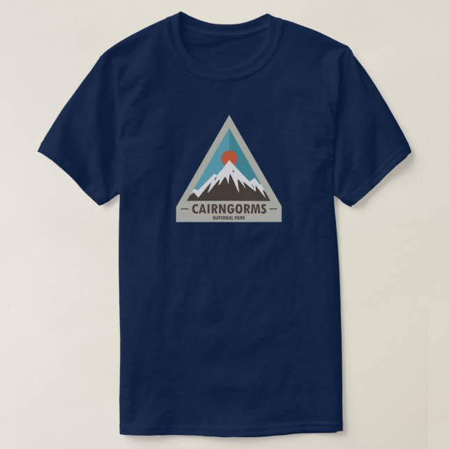 Cairngorms Nationalpark Schottland T-Shirt (Design vorne)
