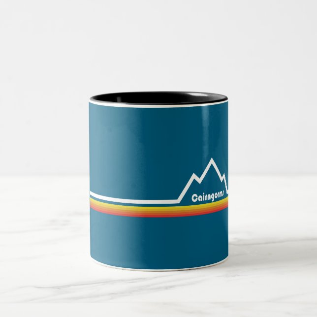 Cairngorms Nationalpark Schottland Zweifarbige Tasse (Mittel)