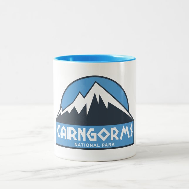 Cairngorms Nationalpark Schottland Zweifarbige Tasse (Mittel)