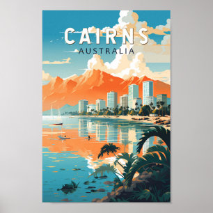 Cairns Australia Reisen Kunst Vintag Poster