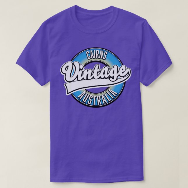 Cairns australia Vintager Stil T-Shirt (Design vorne)